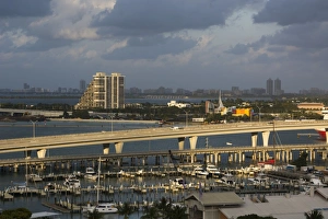 Elevated Road Prints: Port Boulevard and Bayside Marina, Downtown, Miami, Florida, United States of America