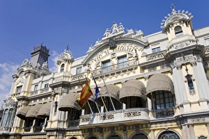 Awning Prints: Port building in the Port Vell District, Barcelona, Catalonia, Spain, Europe