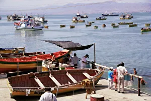 Chile Prints: Port, Coquimbo, Norte Chico, Chile, South America