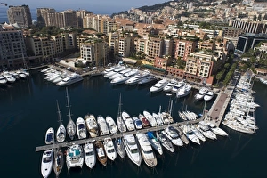 Monaco Prints: Port of Fontvieille, Monaco, Cote d Azur, Mediterranean, Europe