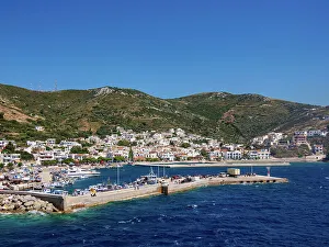 Seacoast Prints: Port in Fournoi, Fournoi Island, North Aegean, Greek Islands, Greece, Europe
