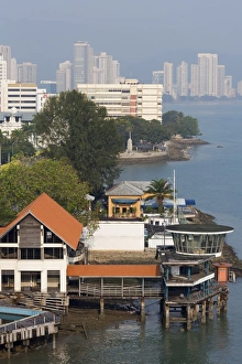 Penang Island Prints: Port of Georgetown, Penang Island, Malaysia, Southeast Asia, Asia