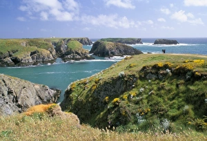 Morbihan Prints: Port Goulphar, Belle Ile en Mer, Breton Islands, Morbihan, Brittany, France Europe