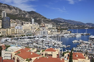Monaco Prints: Port Hercule, Monte Carlo, Monaco, Cote d Azur, Mediterranean, Europe