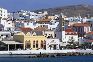 Cyclades Prints: Port of Hora, Tinos Island, Cyclades, Greek Islands, Greece, Europe