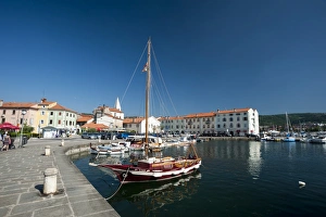 The port of Isola surrounded by the old town, Isola, Slovenia, Europe