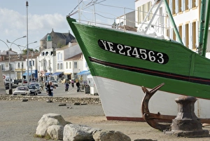 Vendee Prints: Port Joinville, Ile d Yeu, Vendee, France, Europe