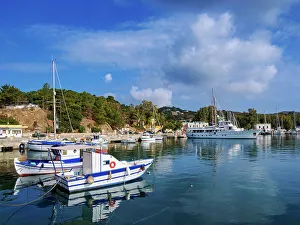 Seacoast Prints: Port in Lakki Town, Leros Island, Dodecanese, Greek Islands, Greece, Europe