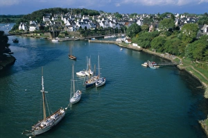 Gulf Prints: Port of Le Bono, Golfe du Morbihan (Gulf of Morbihan), Brittany, France, Europe