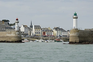 Harbour Wall Prints: Port of Le Palais, Belle Ile, Brittany, France, Europe