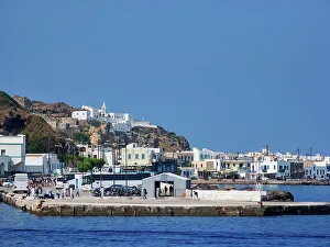 Nisyros Prints: Port in Mandraki, Nisyros Island, Dodecanese, Greek Islands, Greece, Europe