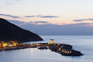 Livorno Province Prints: Port of Marciana Marina with Torre Pisana Tower, Marciana Marina, Island of Elba