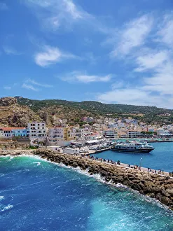 Pigadia Prints: Port in Pigadia, Karpathos Island, Dodecanese, Greek Islands, Greece, Europe