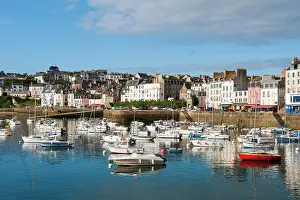 Docks Prints: Port of Rosmeur, Douarnenez, Finistere department, Brittany region, France