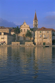 Milna Prints: Port town of Milna, Brac Island, Dalmatia, Dalmatian coast, Adriatic, Croatia, Europe