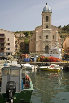 Port Vendres Prints: Port Vendres harbour, Languedoc-Roussillon, Cote Vermeille, France, Europe