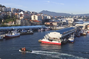 Ports Prints: The Port of Vigo, the largest fishing port in Europe, Galicia, Spain, Europe