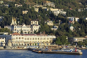 Ukraine Prints: Port of Yalta, Crimea, Ukraine, Europe