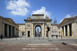 City Gates Prints: Porta Garibaldi, Milan, Lombardy, Italy, Europe