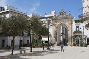 Town Gates Prints: Porta Santo Stefano in Martina Franca, Puglia, Italy, Europe