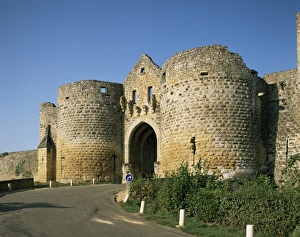 Town Gate Prints: Porte des Tours, Domme, Dordogne, Aquitaine, France, Europe