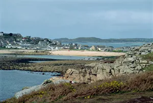 Scillies Prints: Porthcressa Beach, Hugh Town, St