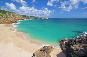 Vacations Gallery: Porthcurno beach, Cornwall, England, United Kingdom, Europe