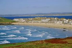 Vacationing Collection: Porthmeor beach, St Ives, Cornwall, England, UK