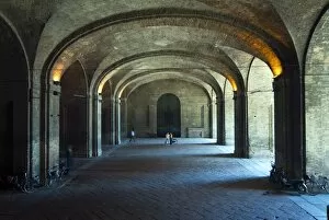 Portico in Palazzo della Pilotta, Parma, Emilia Romagna, Italy, Europe