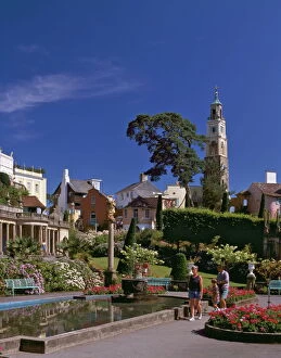 Images Dated 1st January 1970: Portmeirion Village, created by Sir Clough Williams-Ellis between 1925 and 1972