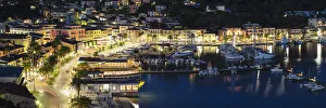 Street Lamps Prints: Porto Azzuro, Elba Island, Livorno District, Tuscany, Italy, Europe