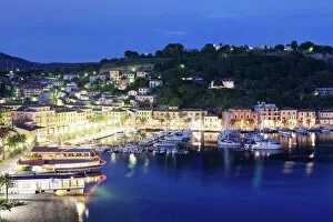 Night Time Gallery: Porto Azzurro, Island of Elba, Livorno Province, Tuscany, Italy, Europe