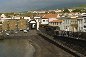 City Gates Prints: Porto Pim, Horta, Faial, Azores, Portugal, Atlantic, Europe