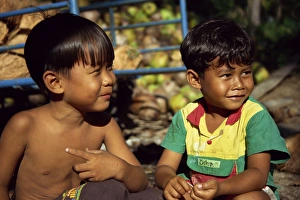 Koh Samui Prints: Portrait of two children