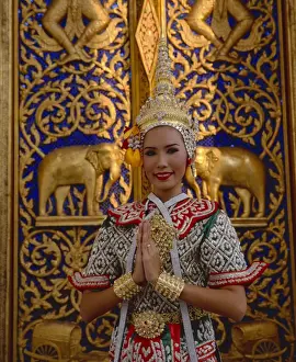 25 30 Years Prints: Portrait of dancer in traditional Thai classical costume