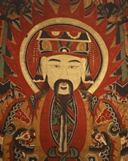 Emperor Prints: Portrait of the Emperor Chiang Lung on a Yao ceremonial