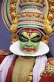 Disguise Prints: Portrait of a Kathakali dance performer