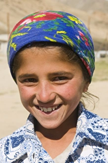 Images Dated 21st August 2009: Portrait of a young smiling woman, Shokh Dara Valley, Tajikistan, Central Asia, Asia