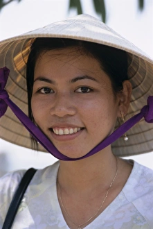 One Teenage Girl Only Prints: Portrait of young Vietnamese girl, Vietnam, Indochina, Southeast Asia, Asia