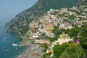 Southern Italy Prints: Positano, Amalfi Coast, UNESCO World Heritage Site