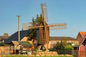 Mill Prints: Post mill, Altensien, Ruegen Island, Baltic Sea, Mecklenburg-Western Pomerania, Germany