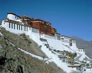 Manor Prints: The Potala palace, UNESCO World Heritage Site, Lhasa, Tibet, China, Asia