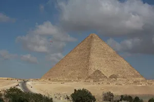 Pharaoh Prints: Powered Paraglider, Pyramid of Khufu (Cheops)