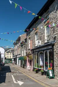 Businesses Prints: Powys, Hay-on-Wye, High Town, United Kingdom