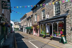 Handmade Prints: Powys, Hay-on-Wye, High Town, United Kingdom