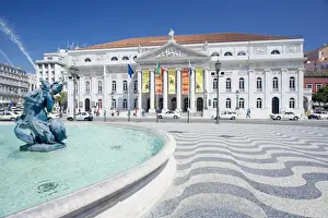 Praca Dom Pedro IV (Rossio Square) and Lisbon Opera House