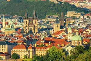 Powder Tower Prints: Prague skyline with Church of Our Lady Before Tyn