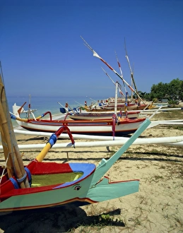 Prahu Prints: Prahu, colourful local boats