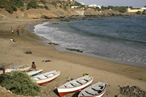 Praia Prints: Praia beach, Santiago, Cape Verde Islands, Atlantic, Africa