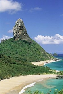 Pernambuco Prints: Praia do Conceicao beach and Morro do Pico in the background
